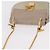 Chloé Chloe Drew Chain Shoulder Bag Leather Beige Gold - vista 6