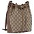 GUCCI GG Supreme Web Sherry Line Bag PVC Beige Gold 41 02 034
