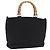 GUCCI Bamboo Hand Bag Canvas Black Silver 000 1998 0540