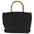 GUCCI Bamboo Hand Bag Canvas Black Silver 000 1998 0540 - vista 2
