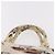 PRADA Canapa M Hand Bag Canvas Ivory Gold - vista 8