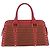 FENDI Zucchino Canvas Hand Bag Red Gold - vista 13