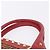 FENDI Zucchino Canvas Hand Bag Red Gold - vista 8