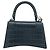BALENCIAGA Hour Hand Bag Leather 2way Navy Silver 593546 - vista 2