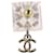 CHANEL Crystal COCO Mark Earring Metal Clear Silver CC - vista 4