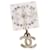CHANEL Crystal COCO Mark Earring Metal Clear Silver CC - vista 7