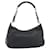PRADA Hand Bag Leather Black Silver