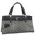 Christian Dior Trotter Canvas Hand Bag Navy Silver