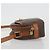 Céline CELINE Macadam Canvas Shoulder Bag PVC Leather Brown Gold - vista 4