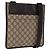 GUCCI GG Supreme Shoulder Bag PVC Beige Silver 27639
