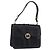 GUCCI Shoulder Bag Leather Black Gold Tone