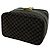 Céline Bolso de mano CELINE Vintage Macadam Blazon Pattern Triomphe de cuero Castaño Negro - vista 8