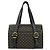 Triomphe Céline Borsa a mano Mini Boston Celine Macadam Blazon Pattern Marrone Nero - vista 3
