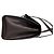 Céline Borsa in pelle goffrata Celine C Macadam Triomphe Logo Marrone - vista 6