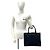 Mini Tote Handbag Gucci GG Logo Nero Blu navy - vista 2