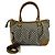 Borsa a mano Gucci Sukey in tela Diamante e pelle Nero Beige