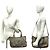 Borsa a mano Gucci Sukey in tela Diamante e pelle Nero Beige - vista 2