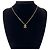 Collana placcata oro Chanel Vintage con motivo Coco Mark D'oro - vista 2