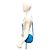 Mini borsa a tracolla/pouch Loewe in pelle nappa con logo Anagram Blu - vista 2