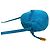 Mini borsa a tracolla/pouch Loewe in pelle nappa con logo Anagram Blu - vista 5