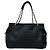 Borsa Tote Chanel Coco Mark Chain in pelle caviar Nero