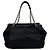 Borsa Tote Chanel Coco Mark Chain in pelle caviar Nero - vista 3