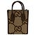Gucci Jumbo GG Logo Pattern Canvas Leder 2-Way Schultertasche Braun - Ansicht 3