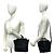 Céline Borsa a tracolla in pelle Celine Luggage Nano Shopper Nero - vista 2