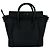 Céline Borsa a tracolla in pelle Celine Luggage Nano Shopper Nero - vista 3