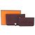 Hermès Cartera larga Hermes Dogon Duo GM de cuero en rojo Roja Burdeos