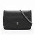 Chanel Matelassé Lammleder Long Wallet/Schultertasche Schwarz