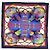 Hermès Foulard Hermes Carre 90 Grande Tenue Blu Multicolore