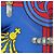 Hermès Foulard Hermes Carre 90 Grande Tenue Blu Multicolore - vista 4