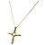 Collana con pendente Tiffany & Co. motivo croce in oro giallo