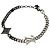 Bracciale con Charm Louis Vuitton LV Instinct Nero Argento