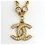 Collana Chanel placcata oro con strass D'oro - vista 2