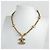 Collana Chanel placcata oro con strass D'oro - vista 5