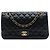 Chanel Black Medium Classic Caviar Double Flap Nero