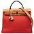 Hermès Orange Toile Herbag Zip 31 Arancione