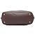 Borsa tote convertible aperta Prada in Vitello Daino marrone con zip laterale Marrone scuro - vista 3
