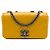 Chanel Yellow Small Glazed Calfskin Coco Boy Flap Giallo