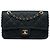 Chanel Black Medium Quilted Iridescent Calfskin Happy Stitch Flap Nero