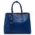 Borsa Prada Blue Medium Saffiano Cuir Double Handle Satchel