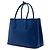 Borsa Prada Blue Medium Saffiano Cuir Double Handle Satchel - vista 2