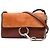 Chloé Mini Borsa a Tracolla Faye in Vitello e Camoscio Marrone con Catena