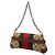 Borsa Satchel Gucci Small GG Canvas Horsebit Web Chain Beige - vista 2