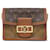 Louis Vuitton Brown Monogram Reverse Mini Dauphine Marrone