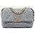 Chanel Gray Medium Tweed 19 Flap Marrone