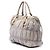 Borsa Satchel Prada in Tessuto Gaufre Marrone Beige - vista 2