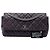 Chanel Purple Matte Quilted Caviar Leather Lady Pearly Flap Porpora - vista 7